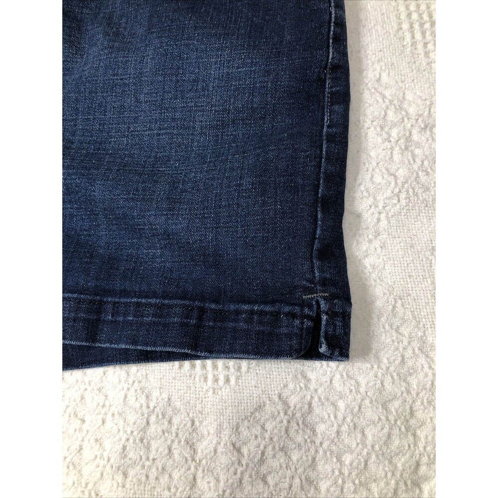 Levis Womens 515 Jean Shorts Blue Stretch Medium Wash Mid Rise Pockets 12 - Picture 4 of 13